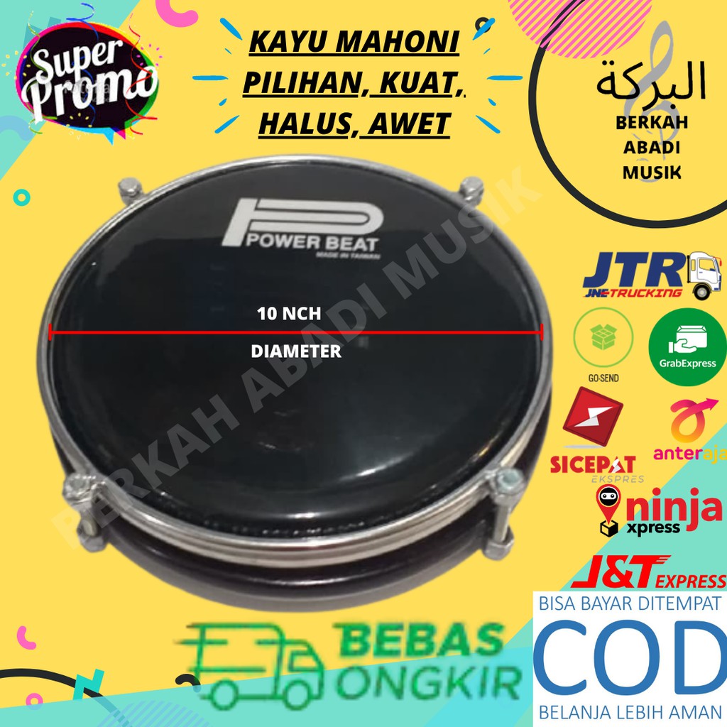 alat hadroh tam hadroh mika 10 inc tam tam hadroh keprak hadroh keplak hadroh tam tung hadroh tam