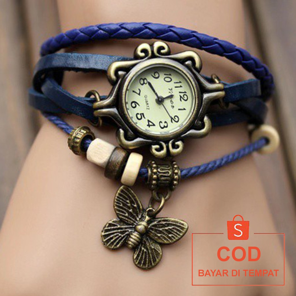 [✅COD] Jam Tangan Gelang Analog Watch Fashion Wanita Cewek Anti Air Murah Couple Original