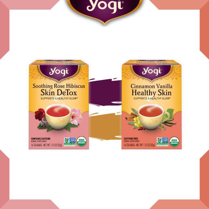 

Jual Yogi Tea | Skin Detox Tea Collection |Soothing Rose + Cinnamon Vanilla Teh