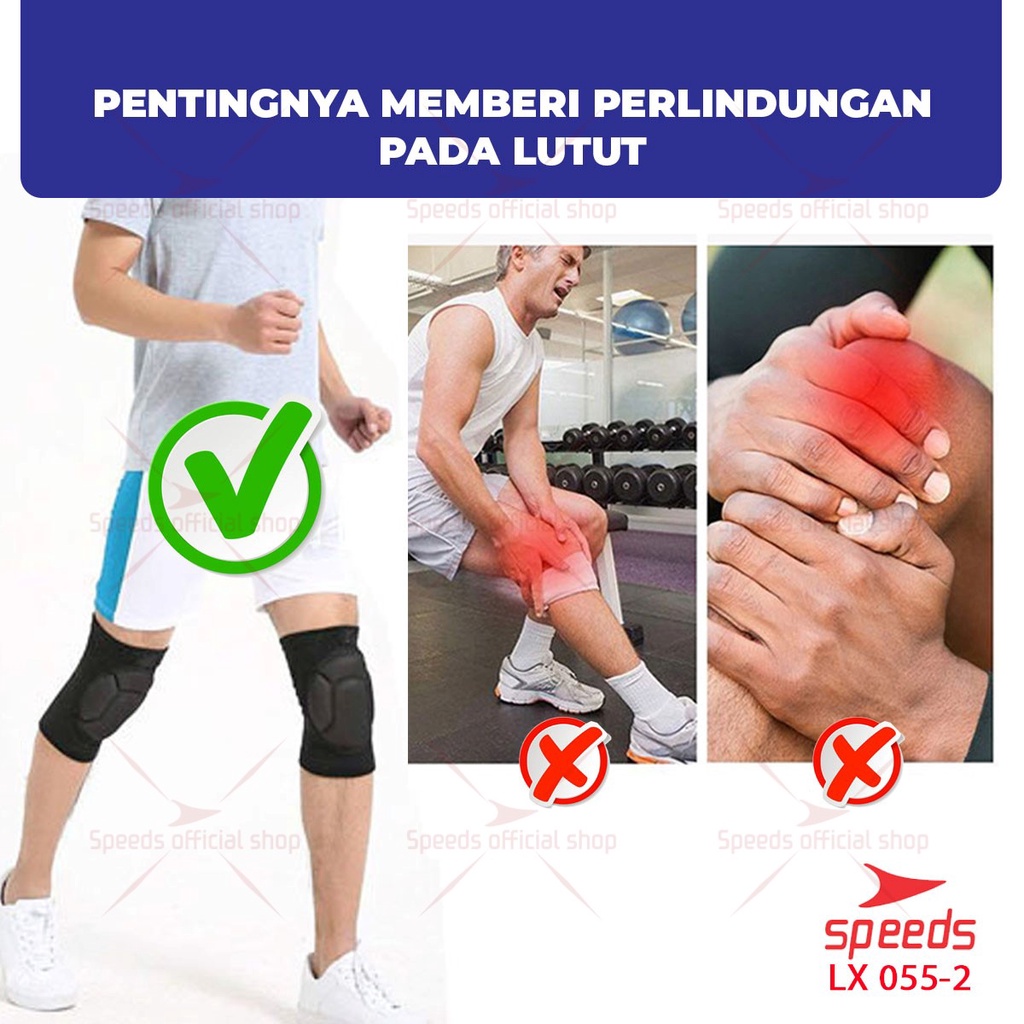 SPEEDS Pelindung Lutut untuk Perlengkapan fitness Knee protector 055-2 Image 6