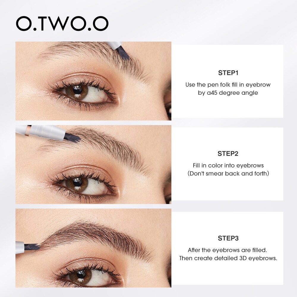 O.Two.O Eyebrow Triple Brow Pen O.Two.O Eyebrow OTwoO  Eyebrow  O Two O Pensil Alis OTwoO Eyebrow Pencil O.Two.O 1013