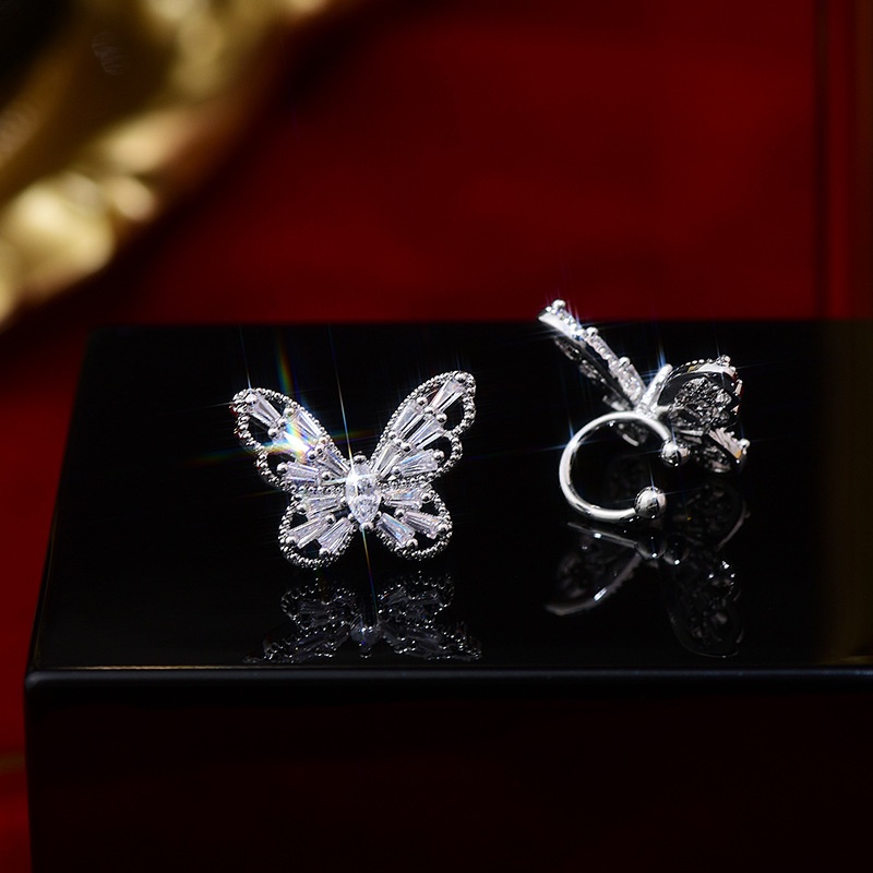 Butterfly Anting Klip Tanpa Tindik Desain Kupu-Kupu Untuk Wanita