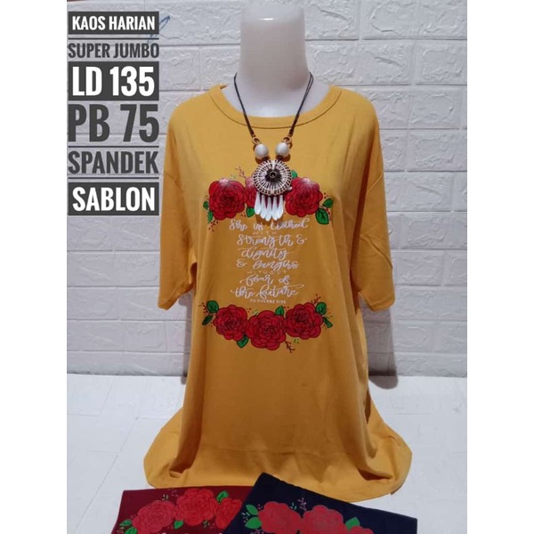 kaos harian cewek jumbo (ld 135)