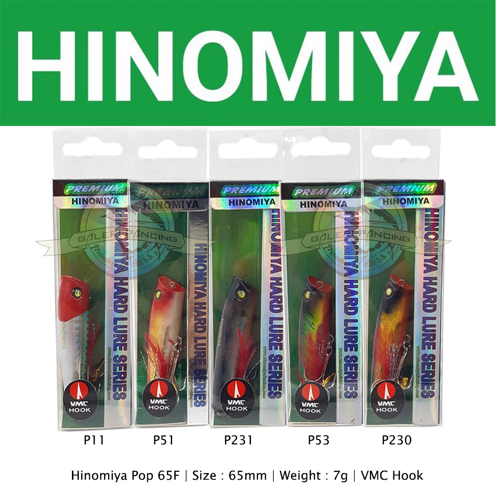 Umpan Pancing Lure Mini Popper Hinomiya Premium Pop 65 F - 6.5cm 7gr