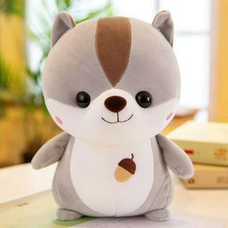 Terbaru!! Boneka Tupai lucu bahan halus dan lembut