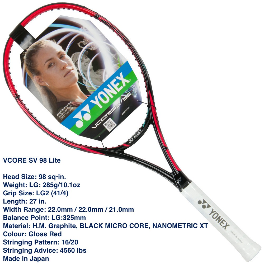 Yonex Vcore Sv 98 Lite 285 Gram Racket Tennis Ori Japan Shopee Indonesia