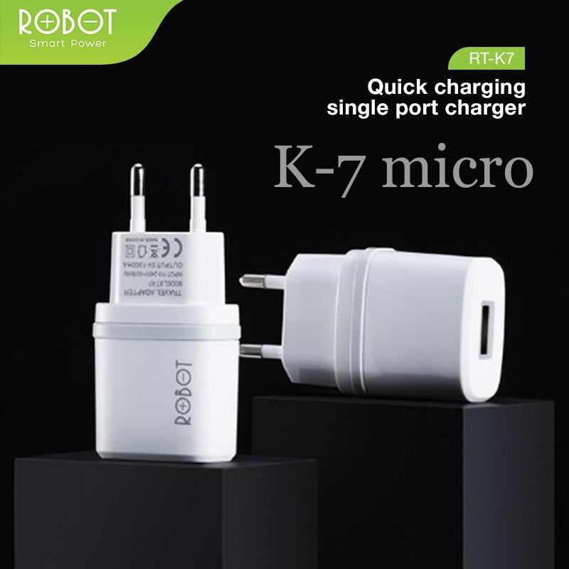 NEW~Robot RT-K7 / RTK7 Quick Charge 5V/1A &amp; RT-K9 / RTK9 Charger 2.1A Dual Port Output + micro-usb