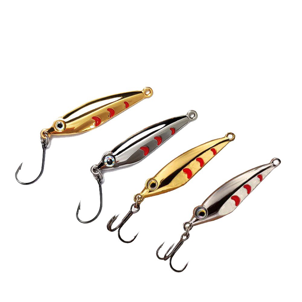 SYFISHING 1Pcs Metal Jig Spoon Umpan Pancing 2.5g 4.5g Swimbait Fishing Lure Ikan Bass Wobbler Kail Sinking Jigging Tackle