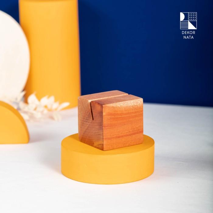 

Square Card/Photo Holder / Tatakan Kartu Kayu / Tatakan Kayu 059