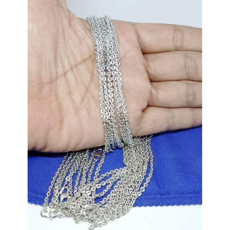 kalung xuping wanita lapis emas Nori silver 45 cm