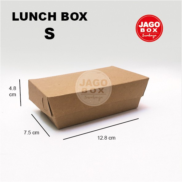 Lunch Box S - Kotak Makan Kraft Polos