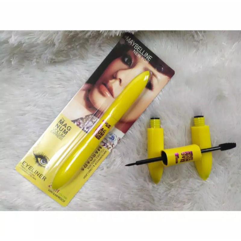 Mascara dan Eyeliner Maybelline - Eyeliner+Mascara Maybelline 2in1