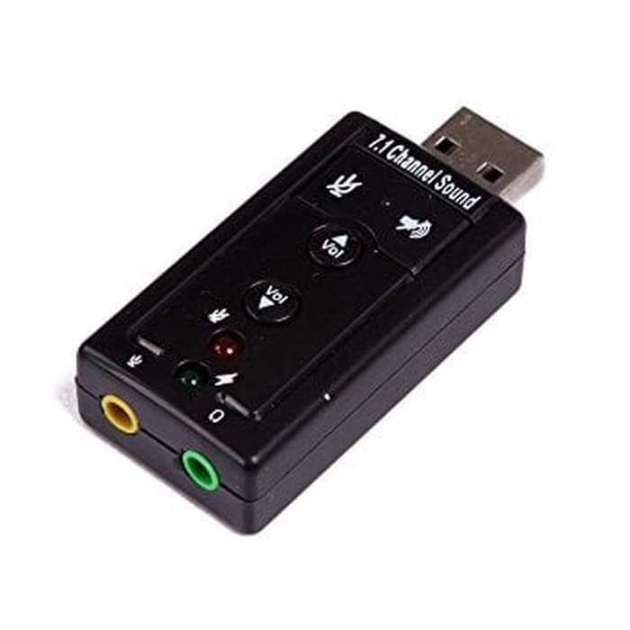 USB Sound 7.1 Channel Adapter External SoundCard USB 2.0 to 3.5mm Headphone Jack Audio