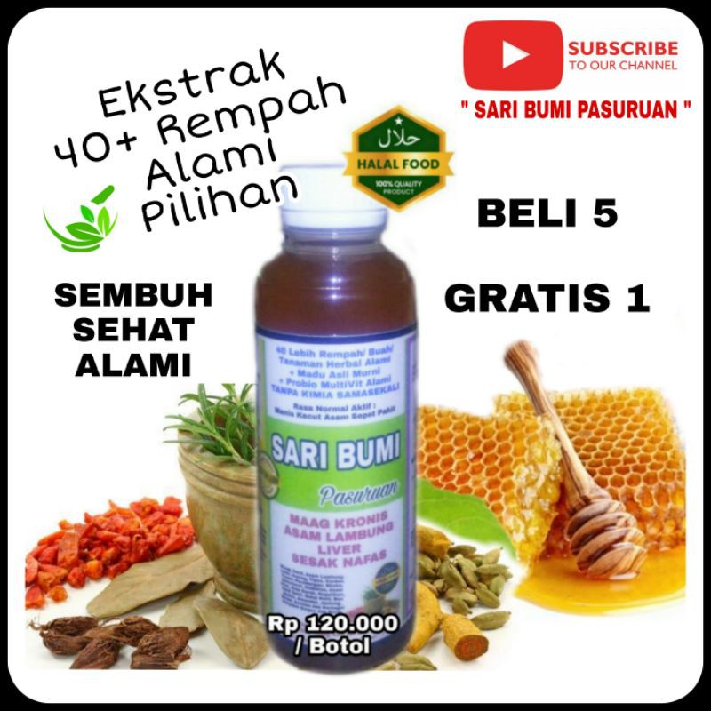 

Sembuh Sehat Alami Lambung Usus Jantung Hati Paru2 Ginjal Aliran Darah dengan Sari Bumi Pasuruan