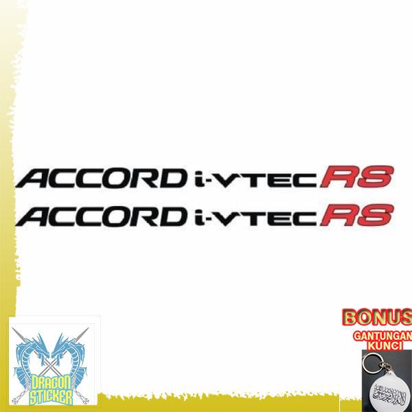 TERMURAH sticker accord i vtec rs sticker mobil accord i vtec rs Dragon Sticker
