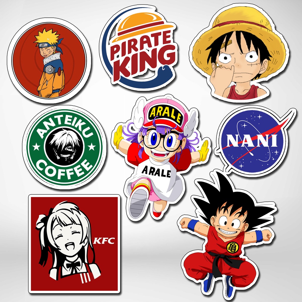 

Stiker / Sticker Aesthetic Anime Waterproof Laminasi Doff stiker Untuk Case Handphone Laptop