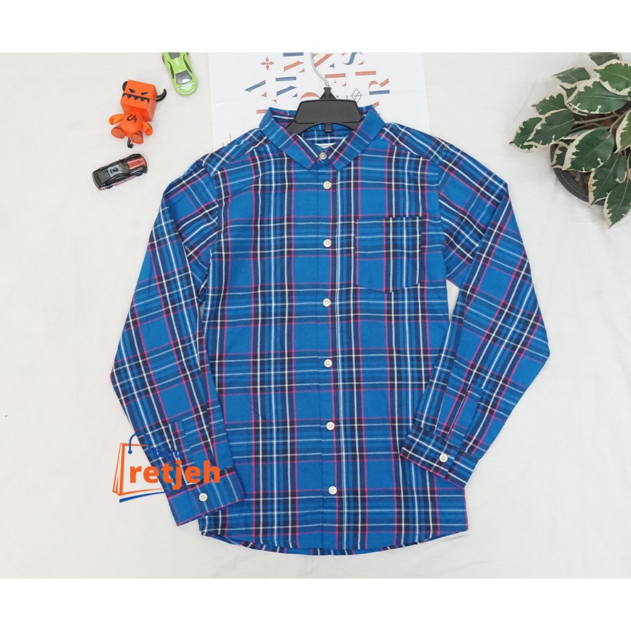KEMEJA ANAK LAKI LAKI CHEROKE BAHAN FLANEL ORI SIZE 2 -12 TAHUN