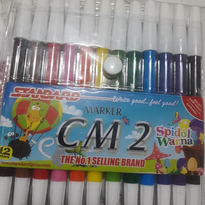 

Aman Spidol Warna 12 Pcs Standard Bagus