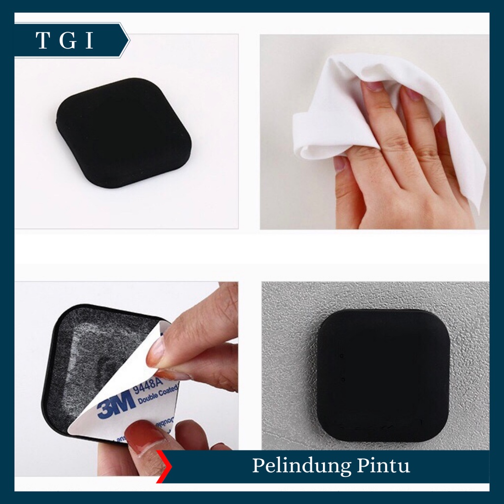 TGI - BANTALAN PELINDUNG PENGAMAN PENGGANJAL PENAHAN PINTU DINDING TEMBOK LEMARI KARET SILIKON | PENAHAN PINTU DAN ENGSEL | PENGAMAN PINTU | PELINDUNG DINDING DARI BENTURAN PINTU
