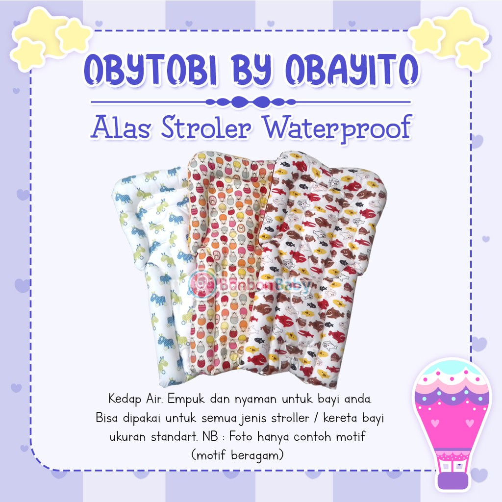 Obytobi Alas stroller Waterproof + Perlak Pangku OB-037-1B