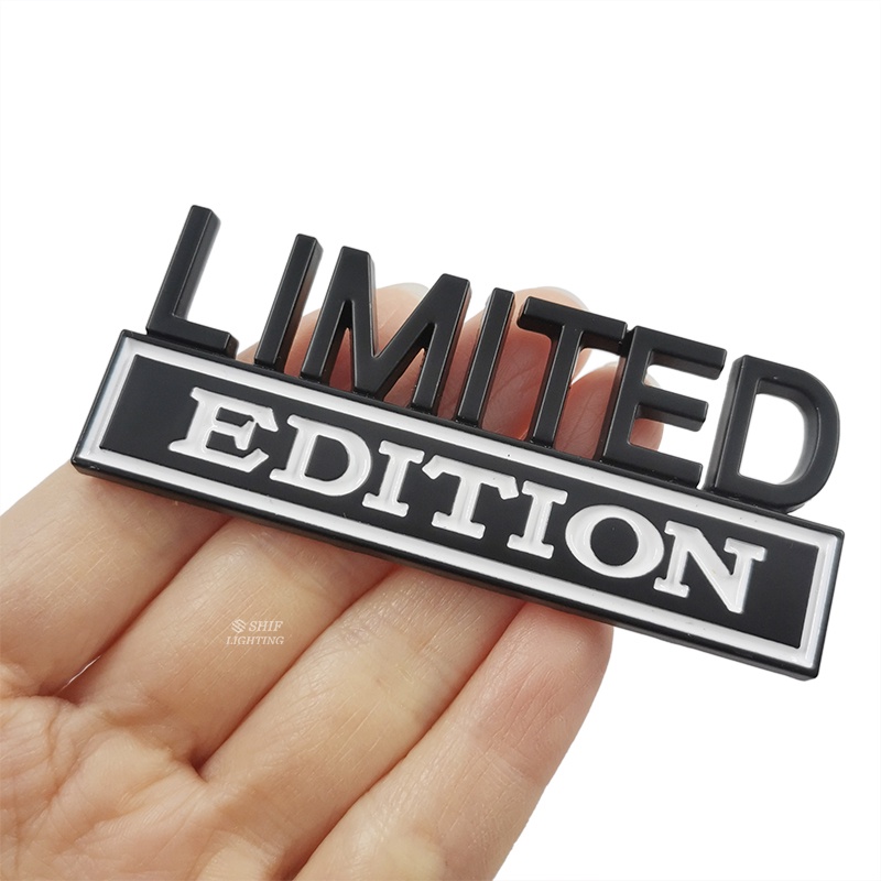 1pc Stiker Emblem Logo LIMITED Edition Bahan Metal Untuk Dekorasi Mobil