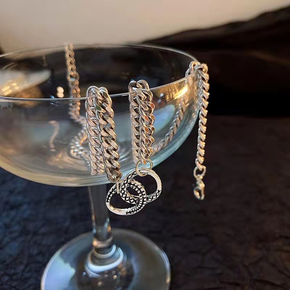 Kalung Choker Bahan Stainless Steel Gaya Punk Hip-Hop Untuk Pria Dan Wanita
