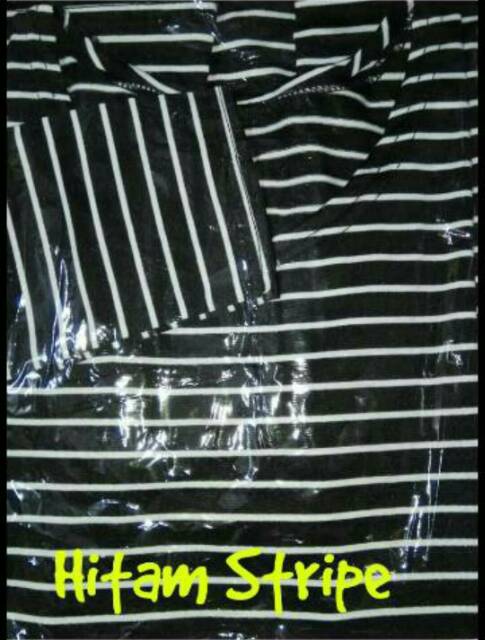 CROP XL TANGAN PANJANG/ STRIPE TEE / BAJU MURAH