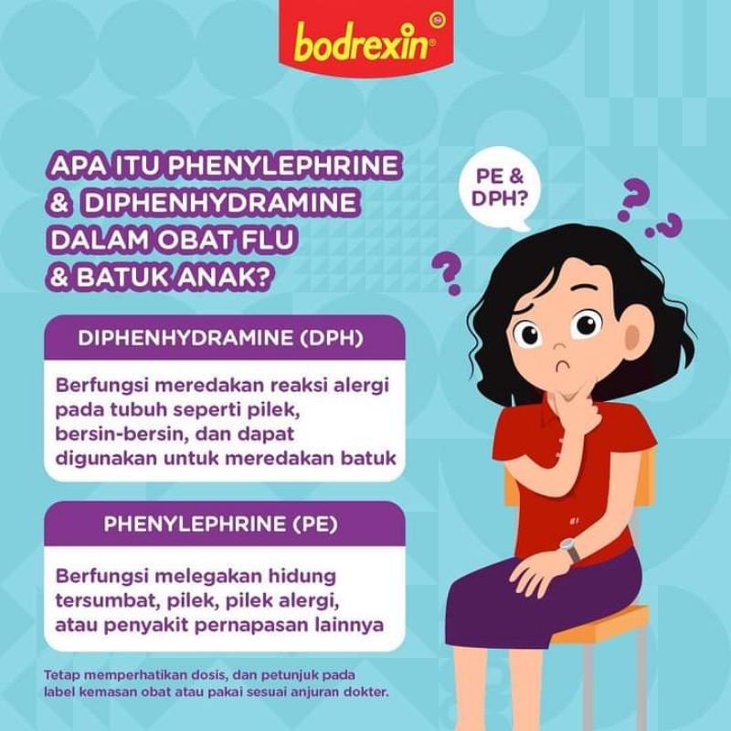 BODREXIN FLU&amp; BATUK TIDAK BERDAHAK DPH 56ml