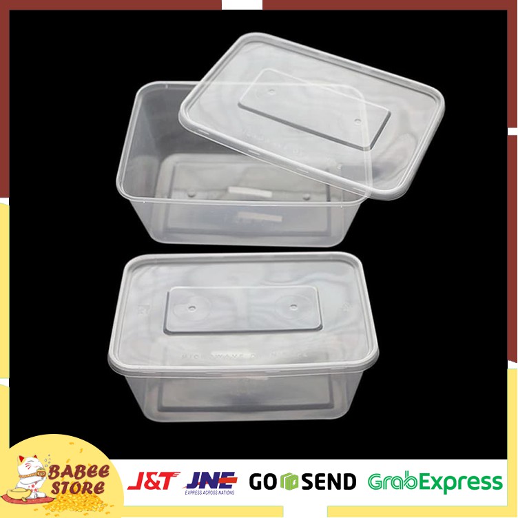 BABEE THINWALL KOTAK PLASTIK BENING (25 PCS) / DISPOSABLE BOX BENING / KOTAK MAKAN / BOX PLASTIK