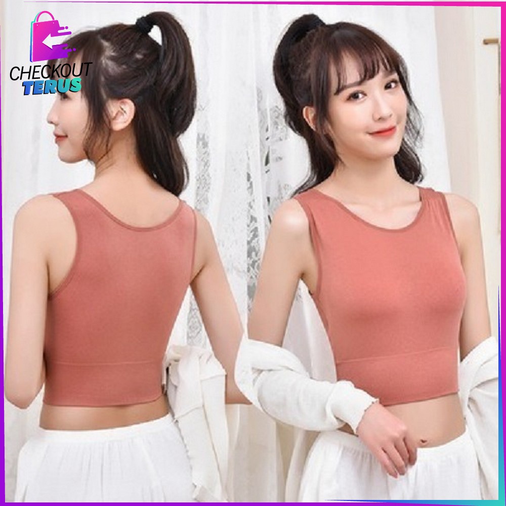 CT P98 Pakaian Atasan Dalam Wanita Bra With Cup Tanktop Wanita Pakaian Atasan Wanita Tanktop Korea Style