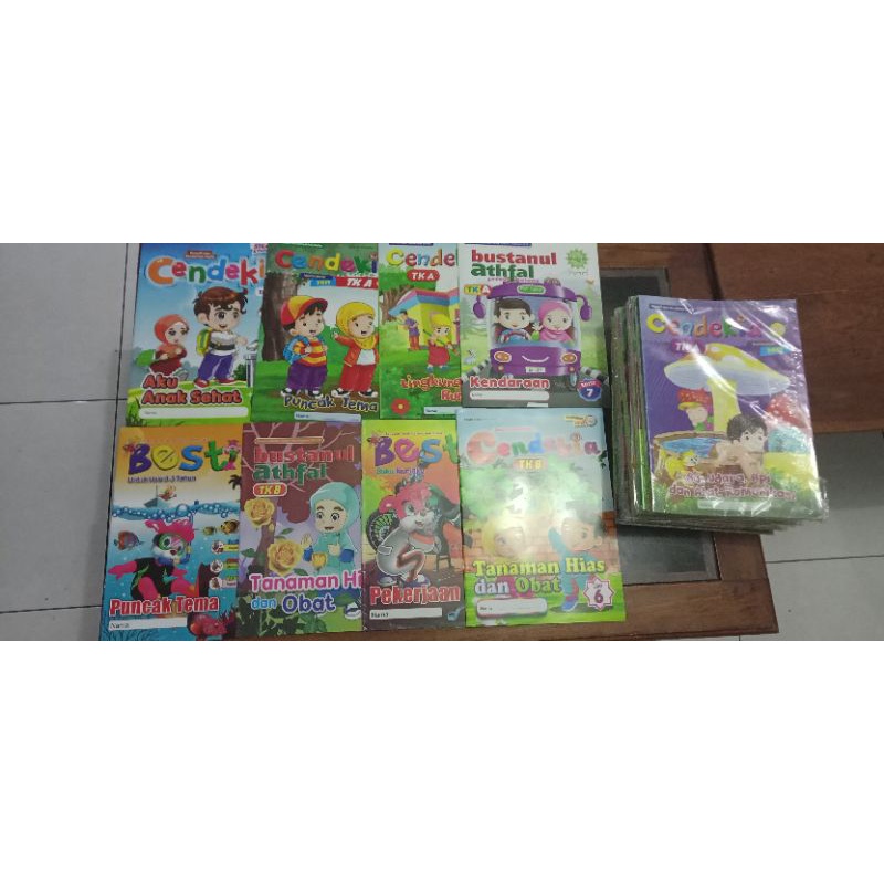 Paket Majalah Anak, Paud, PG ,Tk, RA 8 Pcs, Buku Latihan Anak