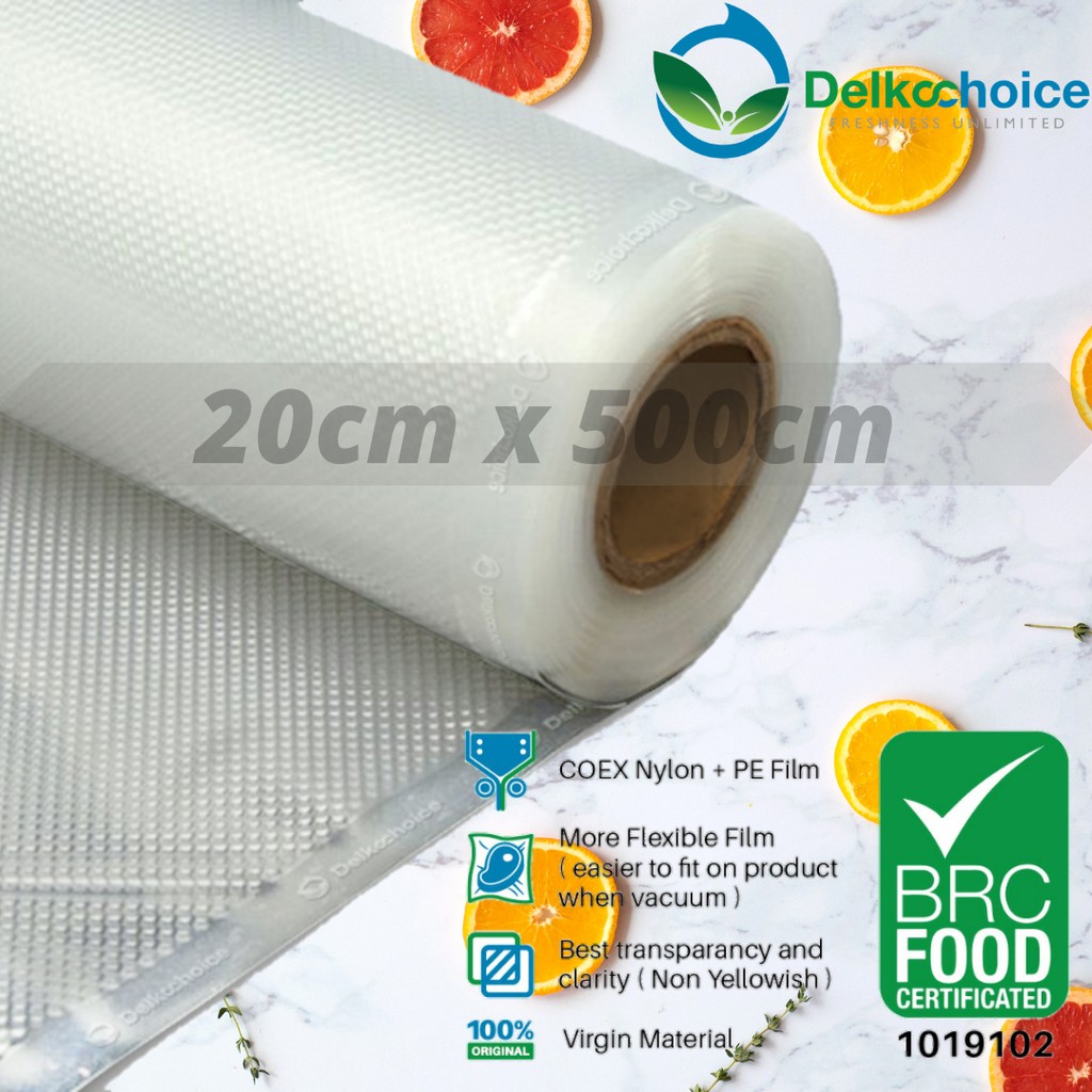 

PLASTIK VACUUM / VACUM / VAKUM EMBOSSED / EMBOSS / EMBOS ROLL - DELKOCHOICE 20X500