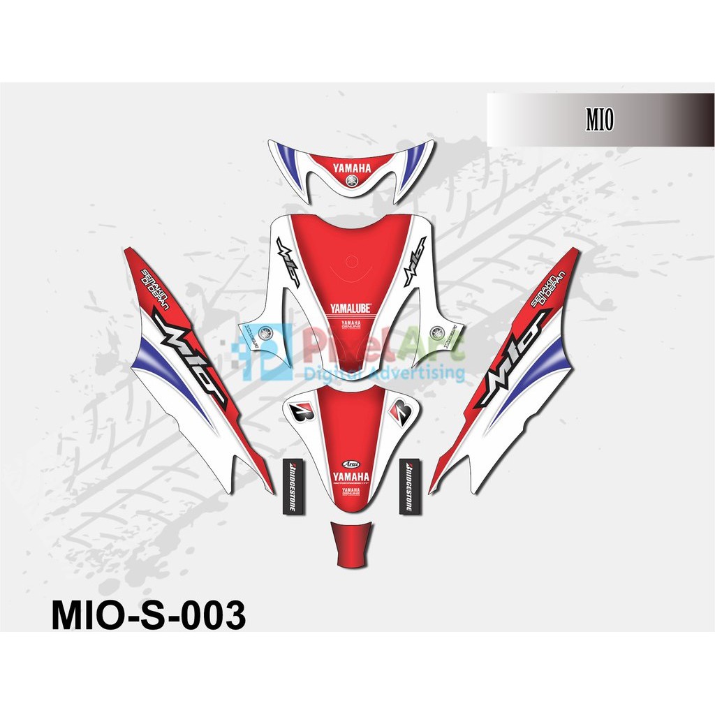 STICKER DECAL MOTOR MIO SPORTY GRAFIS FULL BODY PREMIUM QUALITY