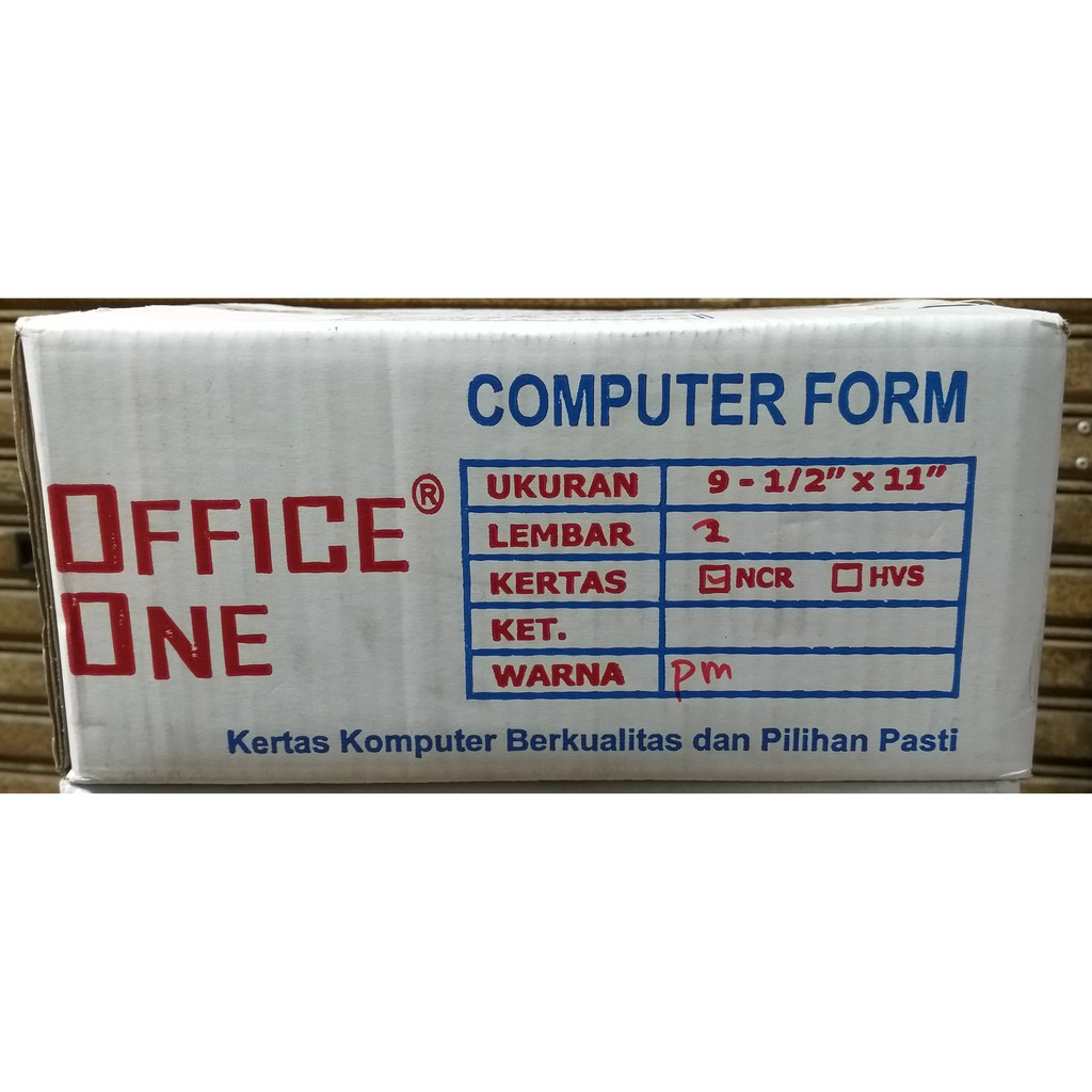 

Continous Form 91/2x11 2ply / 2ply bagi 2 OFFICE ONE