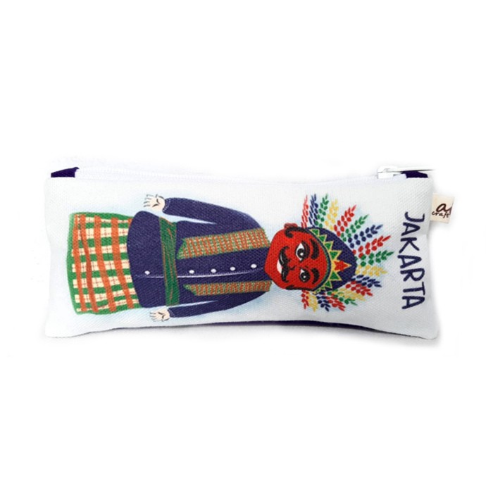 

Tempat Pensil Pouch Anak Kanvas Souvenir Khas Jakarta CP2 001