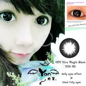 ORIGINAL Softlens Geo Magic Black CK-105 14mm XCK