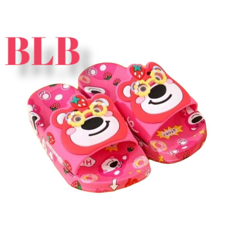 Sandal Selop Anak Cewek motif Bear Sandal jelly anak perempuan Import