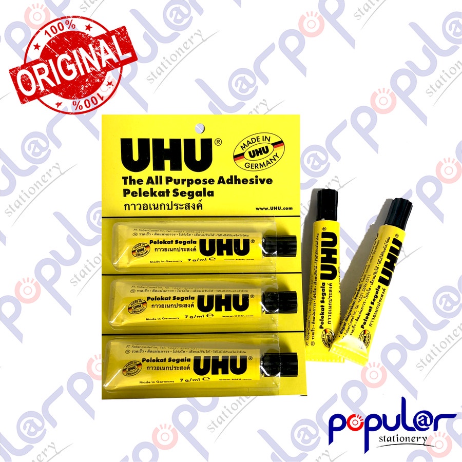 

Lem UHU All Purpose Adhesive Serbaguna Kecil 7 ML