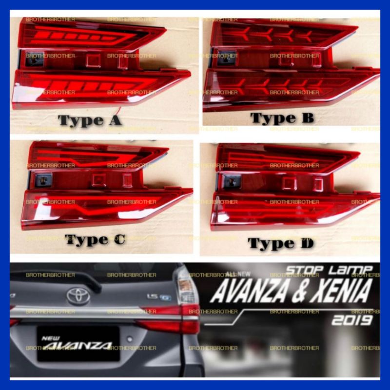 Lampu Stoplamp Belakang Reflektor Avanza Xenia 2019 2021 LED