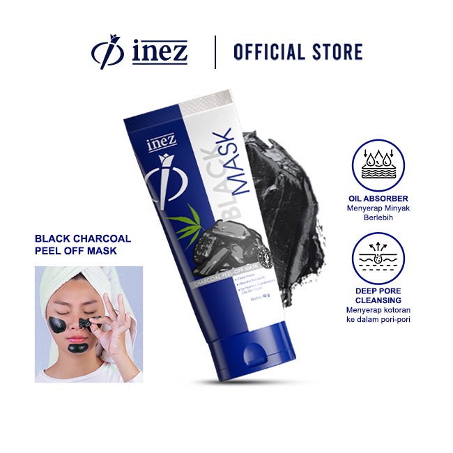 ❤️ MEMEY ❤️ INEZ Black Mask Charcoal Peel Off Mask