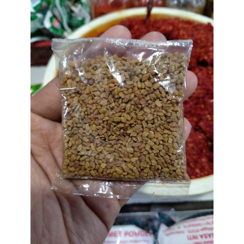 

BIJI KLABET 50 GRAM - FUNUGREEK - METHI SEEDS - HULBAH