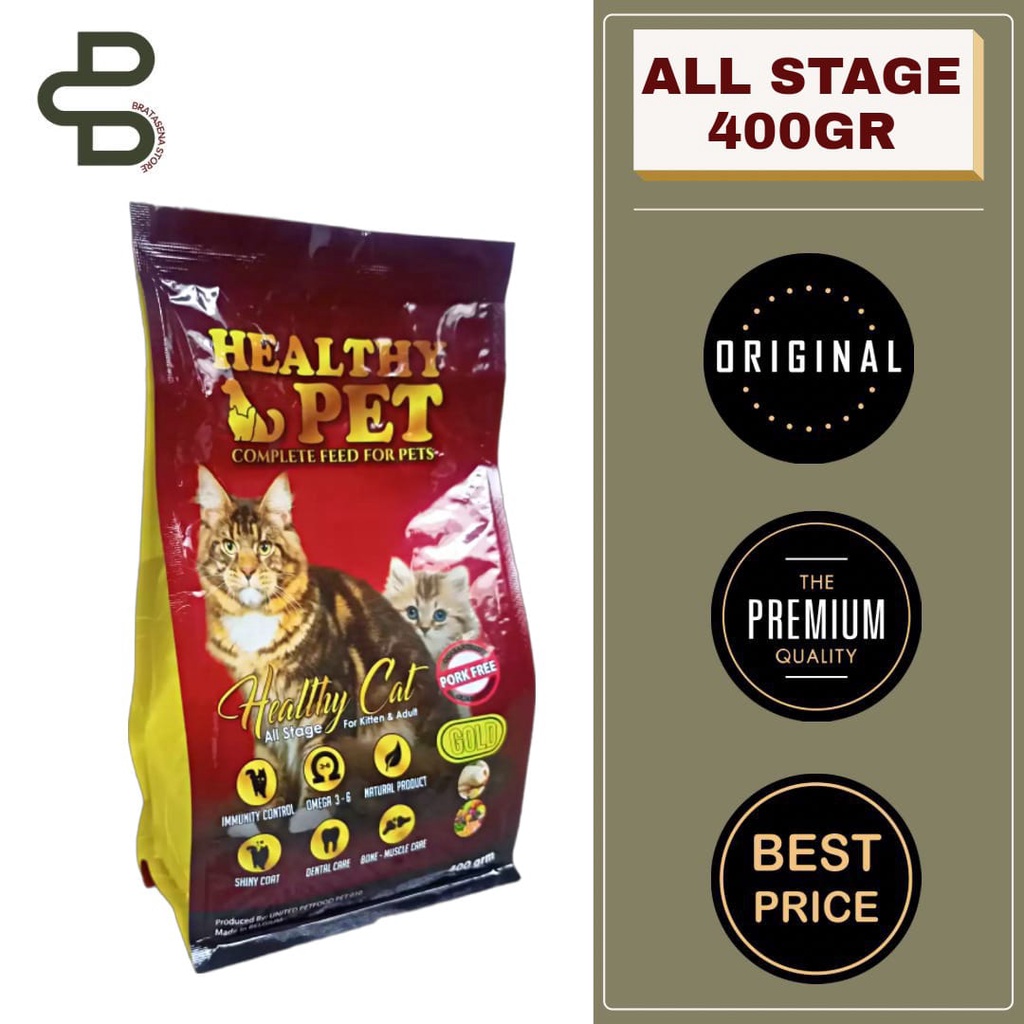 HEALTHY PET ALL STAGE DRY CAT FOOD 400 GRM FRESHPACK