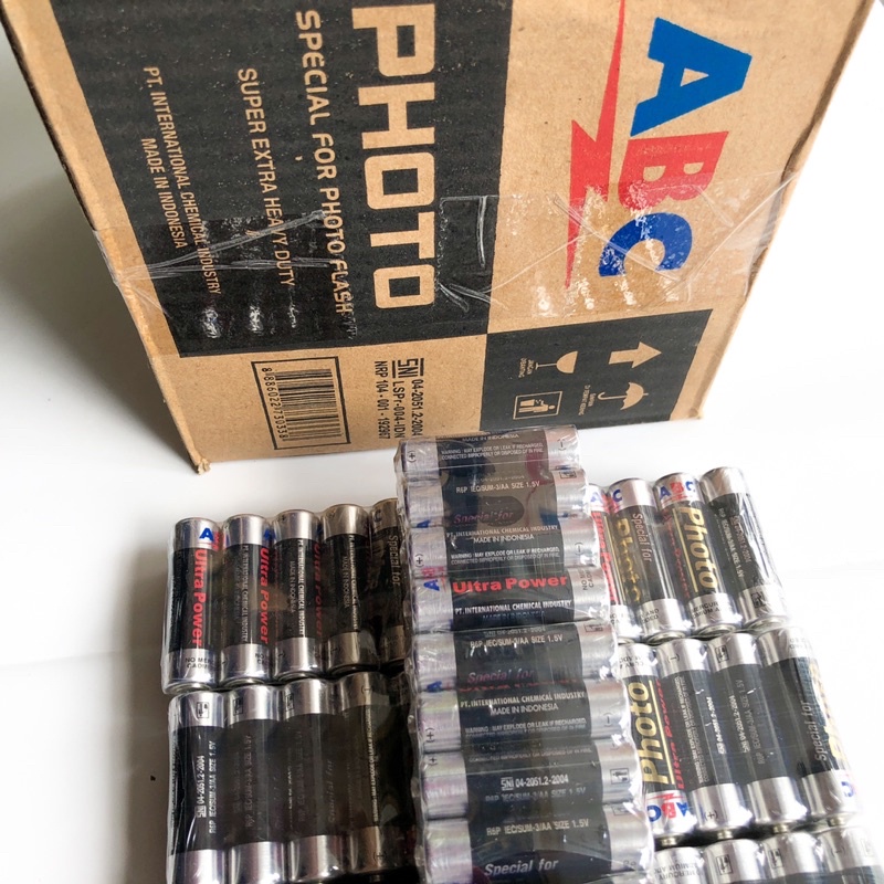 (24 Pcs) Baterai AA ABC Photo Ultra Power