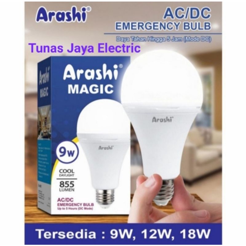 Bohlam LED Emergency / Magic Lamp 9W ARASHI