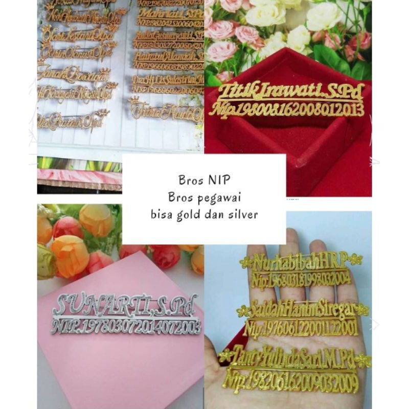 bros nip / nama dada/ bros guru