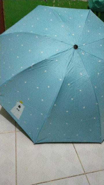 Payung Lipat 4 Fancy Karakter Motif Bear King Bw-109