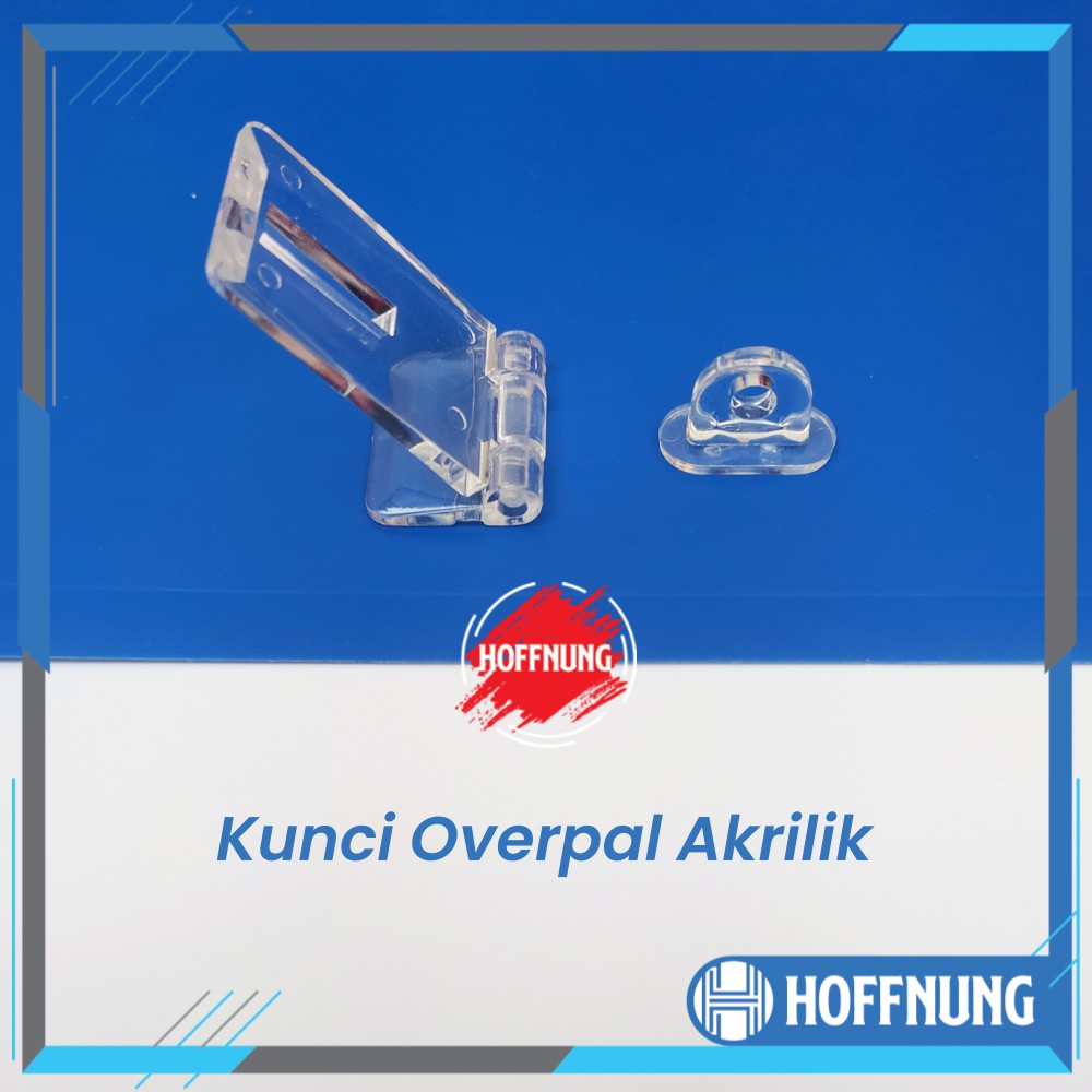 Gembok Akrilik Kunci Akrilik Grendel Bening Lock Acrylic Overpal Latch Box Kotak Amal