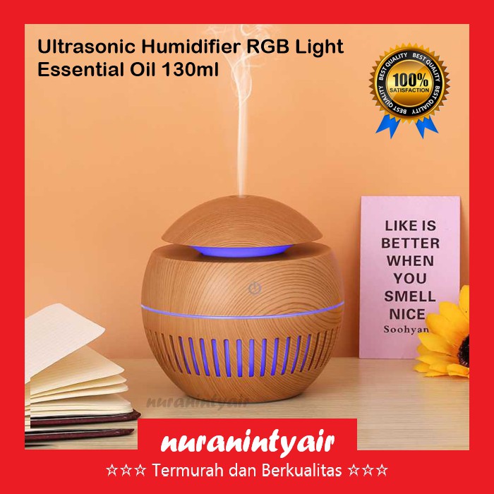 Air Humidifier Ukir Garis Air Diffuser Aromaterapi Essential Oil