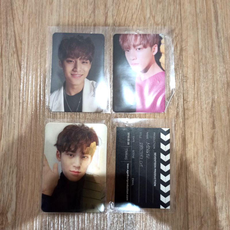 MINGYU SEVENTEEN IDEAL CUT PC PHOTOCARD BC BUSINESS CARD LENTI LENTICULAR