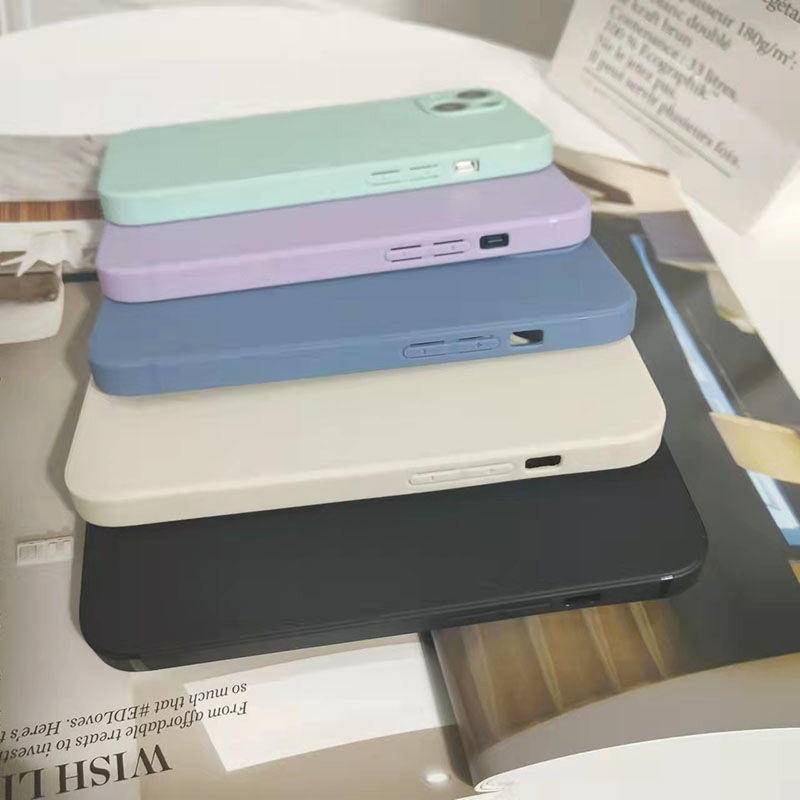 Soft Case Bahan Silikon Untuk iPhone 13 12 11 Pro MAX Mini X XS MAX XR SE 2020 2022 6 6S 7 8 Plus